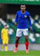 25 July 2024; Simon Kalambayi of France during the UEFA European U19 Championship semi-final match between France and Ukraine at National Football Stadium at Windsor Park in Belfast, Northern Ireland. Photo by Ben McShane/Sportsfile