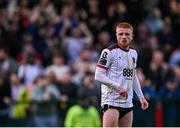 26 July 2024; Aodh Dervin of Dundalk during the SSE Airtricity Men's Premier Division match between Bohemians and Dundalk at Dalymount Park in Dublin. Photo by Seb Daly/Sportsfile