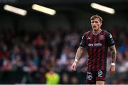 26 July 2024; Danny Grant of Bohemians during the SSE Airtricity Men's Premier Division match between Bohemians and Dundalk at Dalymount Park in Dublin. Photo by Seb Daly/Sportsfile