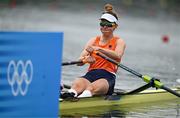 27 July 2024; Karolien Florijn of Team Netherlands during the Women's Single Sculls Heat 2 at Vaires-sur-Marne Nautical Stadium during the 2024 Paris Summer Olympic Games in Paris, France. Photo by Brendan Moran/Sportsfile