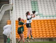 27 July 2024; Kerry goalkeeper Béibhinn Nic an tSíthigh makes a save during the ZuCar All-Ireland Ladies Football U-18 Championship A final match between Cavan and Kerry at O’Connor Park in Tullamore, Offaly. Photo by Michael P Ryan/Sportsfile