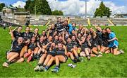 27 July 2024; The Sligo squad after their side's victory in the ZuCar All-Ireland Ladies Football U-18 Championship B final match between Sligo and Tyrone at Brewster Park in Enniskillen, Fermanagh. Photo by Stephen Marken/Sportsfile