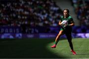 28 July 2024; Amee-Leigh Murphy Crowe of Team Ireland during the Women's Rugby Sevens Pool B match between Team Ireland and Team Great Britain at the Stade de France during the 2024 Paris Summer Olympic Games in Paris, France.Photo by Hugo Pfeiffer/Sportsfile