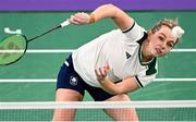 30 July 2024; Rachael Darragh of Team Ireland in action against Jenjira Stadelmann of Team Switzerland during women's singles group L match at the Porte de la Chapelle Arena during the 2024 Paris Summer Olympic Games in Paris, France. Photo by Sportsfile