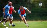 31 July 2024; John McKee during a Leinster rugby training session at UCD in Dublin. Photo by Ramsey Cardy/Sportsfile