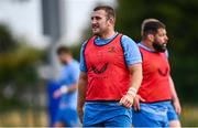 31 July 2024; John McKee during a Leinster rugby training session at UCD in Dublin. Photo by Ramsey Cardy/Sportsfile