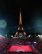 1 August 2024; A general view of the arena during the men's preliminary phase pool A match between Team Poland and Team France at the Eiffel Tower Stadium during the 2024 Paris Summer Olympic Games in Paris, France. Photo by Stephen McCarthy/Sportsfile