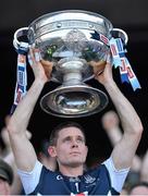 22 September 2013; Dublin captain Stephen Cluxton lifts the Sam Maguire Cup. GAA Football All-Ireland Senior Championship Final, Dublin v Mayo, Croke Park, Dublin. Picture credit: Stephen McCarthy / SPORTSFILE