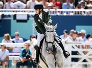 5 August 2024; Shane Sweetnam of Team Ireland, on James Kann Cruz, in action during the Jumping Individual Qualifier at the Château de Versailles during the 2024 Paris Summer Olympic Games in Paris, France. Photo by Stephen McCarthy/Sportsfile