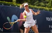 6 August 2024; Sinead Lohan of Ireland in action against Klara Veldman of Netherlands during day one of the AIG Irish Open at Carrickmines Croquet Lawn & Tennis Club in Dublin. Photo by Ben McShane/Sportsfile