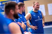 7 August 2024; John McKee during a Leinster rugby gym session at UCD in Dublin. Photo by Ramsey Cardy/Sportsfile