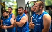 7 August 2024; John McKee during a Leinster rugby gym session at UCD in Dublin. Photo by Ramsey Cardy/Sportsfile