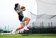 8 August 2024; Ava Canning during the Ireland Women cricket squad training at the Cricket Ireland High Performance Training Centre on the Sport Ireland Campus in Dublin. Photo by Seb Daly/Sportsfile