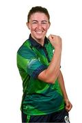 10 August 2024; Arlene Kelly during an Ireland Women's cricket squad portraits session at Pembroke Cricket Club in Dublin. Photo by Seb Daly/Sportsfile