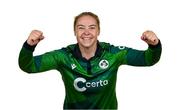 10 August 2024; Cara Murray during an Ireland Women's cricket squad portraits session at Pembroke Cricket Club in Dublin. Photo by Seb Daly/Sportsfile