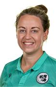 10 August 2024; Team manager Beth Healy during an Ireland Women's cricket squad portraits session at Pembroke Cricket Club in Dublin. Photo by Seb Daly/Sportsfile