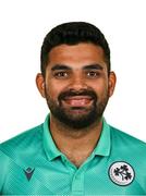 10 August 2024; Performance analyst Jay Shelat during an Ireland Women's cricket squad portraits session at Pembroke Cricket Club in Dublin. Photo by Seb Daly/Sportsfile