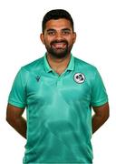 10 August 2024; Performance analyst Jay Shelat during an Ireland Women's cricket squad portraits session at Pembroke Cricket Club in Dublin. Photo by Seb Daly/Sportsfile