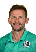 10 August 2024; Head coach Ed Joyce during an Ireland Women's cricket squad portraits session at Pembroke Cricket Club in Dublin. Photo by Seb Daly/Sportsfile