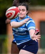 13 August 2024; Kelly Burke during a Leinster Rugby women's training session at The High School in Rathgar, Dublin. Photo by Shauna Clinton/Sportsfile