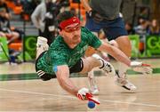 21 August 2024; Conor McElduff of Team Ireland in action during the Men's open round of 16 in the oneills.com World Wallball Championships at UL Sport Arena in Limerick. Photo by Stephen Marken/Sportsfile