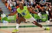 22 August 2024; Nazir Morston of Team USA in action during the Men's open semi final in the oneills.com World Wallball Championships at UL Sport Arena in Limerick. Photo by Stephen Marken/Sportsfile Photo by Stephen Marken/Sportsfile