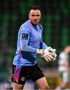 25 August 2024; Galway United goalkeeper Brendan Clarke during the SSE Airtricity Men's Premier Division match between Shamrock Rovers and Galway United at Tallaght Stadium in Dublin. Photo by Ben McShane/Sportsfile