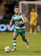 29 August 2024; Jack Byrne of Shamrock Rovers during the UEFA Europa League play-off second leg match between Shamrock Rovers and PAOK at Tallaght Stadium in Dublin. Photo by Thomas Flinkow/Sportsfile