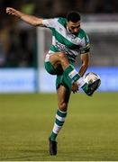 29 August 2024; Roberto Lopes of Shamrock Rovers during the UEFA Europa League play-off second leg match between Shamrock Rovers and PAOK at Tallaght Stadium in Dublin. Photo by Thomas Flinkow/Sportsfile