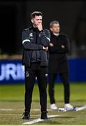 29 August 2024; Shamrock Rovers manager Stephen Bradley during the UEFA Europa League play-off second leg match between Shamrock Rovers and PAOK at Tallaght Stadium in Dublin. Photo by Seb Daly/Sportsfile