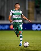 29 August 2024; Graham Burke of Shamrock Rovers during the UEFA Europa League play-off second leg match between Shamrock Rovers and PAOK at Tallaght Stadium in Dublin. Photo by Seb Daly/Sportsfile