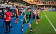 28 August 2024; Joe Redmond of St Patrick's Athletic makes his way out onto the pitch before the UEFA Conference League play-off second leg match between Istanbul Basaksehir and St Patrick's Athletic at Basaksehir Faith Terim Stadium in Istanbul, Türkiye. Photo by Ozan Emre Oktay/Sportsfile