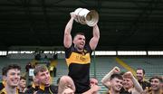 1 September 2024; Dr Crokes captain David Naughten lifts the Michael O'Connor cup after the Kerry Senior Club Football Championship final between Dingle and Dr Crokes at Austin Stacks Park in Tralee, Kerry. Photo by Brendan Moran/Sportsfile