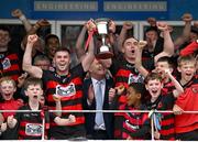 1 September 2024; Ballygunner joint captains Conor Sheahan, left, and Pauric Mahony lift the Waterford News and Star Cup after their side's victory in the Waterford Senior Club Hurling Championship Final match between Abbeyside Ballinacourty and Ballygunner at Fraher Field in Dungarvan, Waterford. Photo by Seb Daly/Sportsfile