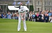 1 September 2024; Annabel Dimmock of England sinks her winning putt during a play-off in the final round of the KPMG Women’s Irish Open at Carton House Golf Club in Maynooth, Kildare. Photo by Sam Barnes/Sportsfile