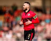 30 August 2024; Shane Elworthy of Longford Town during the SSE Airtricity Men's First Division match between Cork City and Longford Town at Turner's Cross in Cork. Photo by Michael P Ryan/Sportsfile