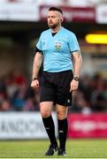 30 August 2024; Referee Declan Toland during the SSE Airtricity Men's First Division match between Cork City and Longford Town at Turner's Cross in Cork. Photo by Michael P Ryan/Sportsfile