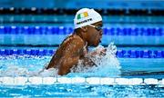 2 September 2024; Deaten Registe of Ireland in action during the men's 100m breaststroke SB14 heats on day five of the Paris 2024 Paralympic Games at La Défense Arena in Paris, France. Photo by Harry Murphy/Sportsfile