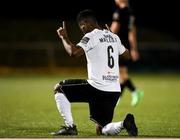 6 September 2024; Noe Baba of Finn Harps after his side's victory in the SSE Airtricity Men's First Division match between Athlone Town and Finn Harps at Athlone Town Stadium in Westmeath. Photo by Michael P Ryan/Sportsfile