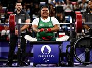 7 September 2024; Britney Arendse of Ireland during the women's 79kg final on day ten of the Paris 2024 Paralympic Games at Porte de la Chapelle Arena in Paris, France. Photo by Harry Murphy/Sportsfile