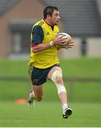 24 September 2013; Munster's Felix Jones in action during squad training ahead of their Celtic League 2013/14 Round 4 game against Newport Gwent Dragons on Saturday. Munster Rugby Squad Training & Media Briefing, University of Limerick, Limerick. Picture credit: Diarmuid Greene / SPORTSFILE