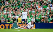 7 September 2024; Declan Rice and Jack Grealish, 10, of England during the UEFA Nations League B Group 2 match between Republic of Ireland and England at Aviva Stadium in Dublin. Photo by Stephen McCarthy/Sportsfile