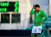 10 September 2024; Armstrong Oko-Flex of Republic of Ireland reacts after his side's draw in the the UEFA European U21 Championship qualifier match between Republic of Ireland and Latvia at Tallaght Stadium in Dublin. Photo by Tyler Miller/Sportsfile