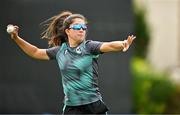 13 September 2024; Ava Canning during Ireland women's cricket team training at Clontarf in Dublin. Photo by Sam Barnes/Sportsfile