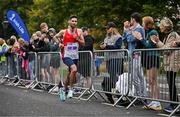 22 September 2024; Hugh Armstrong of Ballina AC, Mayo, during the 2024 Irish Life Dublin Half Marathon which took place on Sunday 22nd of September in Phoenix Park, Dublin. Photo by Sam Barnes/Sportsfile