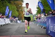 22 September 2024; David Glynn on his way to finishing third in the 2024 Irish Life Dublin Half Marathon which took place on Sunday 22nd of September in Phoenix Park, Dublin. Photo by Sam Barnes/Sportsfile