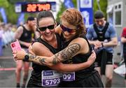 22 September 2024; Participants after finishing the 2024 Irish Life Dublin Half Marathon which took place on Sunday 22nd of September in Phoenix Park, Dublin. Photo by Sam Barnes/Sportsfile