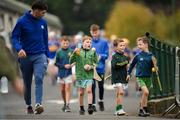 22 September 2024; Aaron Gillane of Patrickswell with young supporters at half-time during of the Limerick County Senior Club Hurling Championship Group 1 match between Patrickswell and Kilmallock at Mick Neville Park in Rathkeale, Limerick. Photo by Tom Beary/Sportsfile