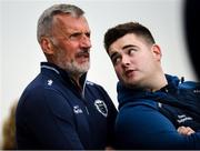 22 September 2024; Kilmallock manager Peter Queally, left and selector/coach James Hickey during the Limerick County Senior Club Hurling Championship Group 1 match between Patrickswell and Kilmallock at Mick Neville Park in Rathkeale, Limerick. Photo by Tom Beary/Sportsfile