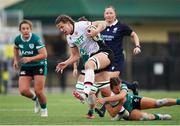 5 October 2024; Laetitia Royer of Canada is tackled by Emily Lane of Ireland during the Women's WXV1 Rugby International Pool match between Canada and Ireland at Langley Events Centre in Vancouver, Canada. Photo by Rich Lam / World Rugby via Sportsfile